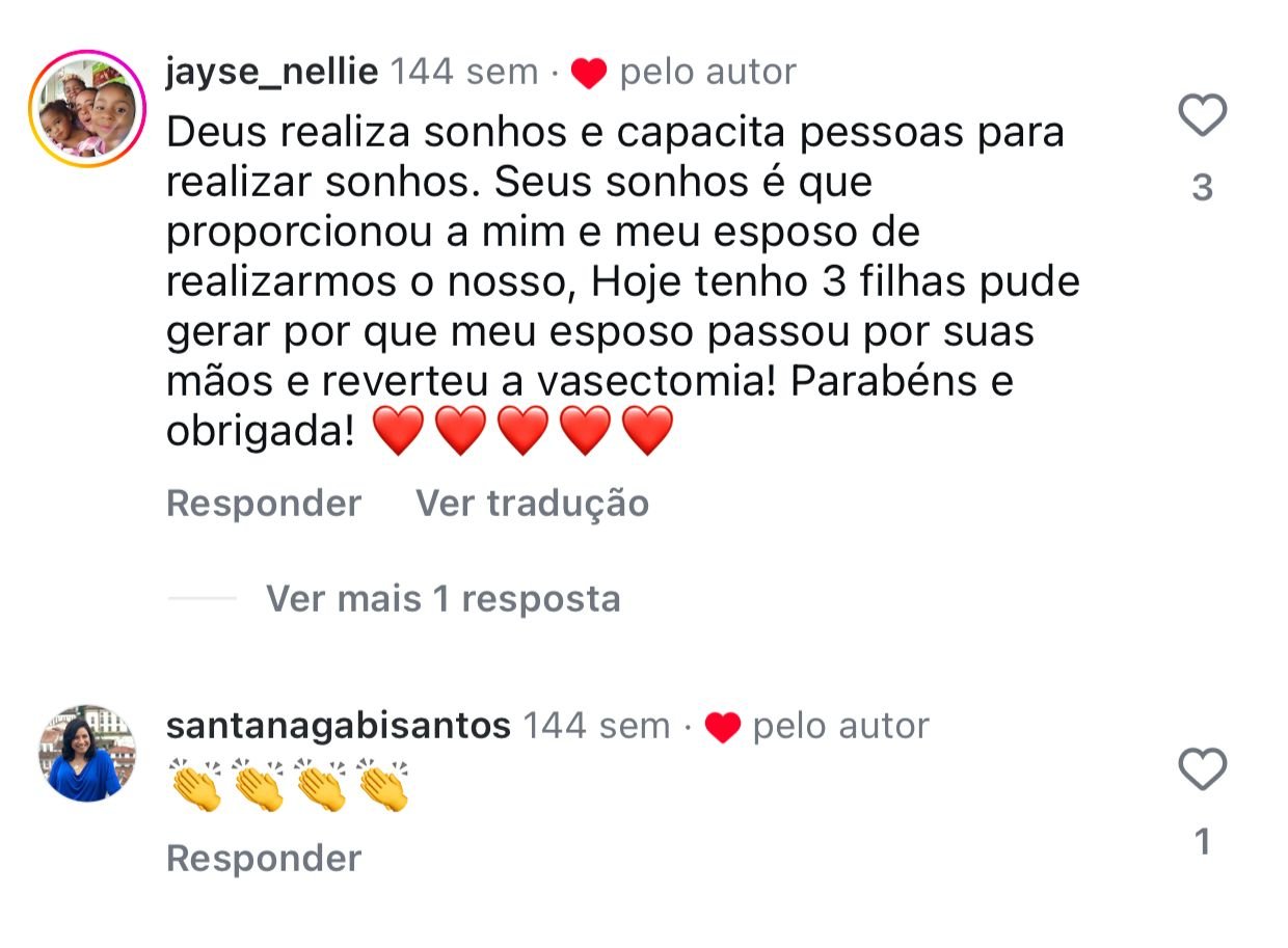 Depoimento de paciente