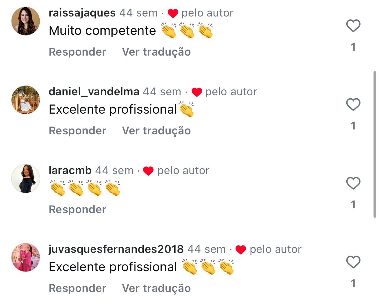 Depoimento de paciente